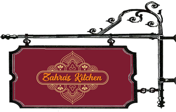 Kar Wanderung 2024, Zahras Kitchen Logo vom Gasthaus des Wanderziels
